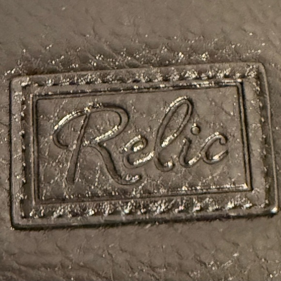 Relic Zip Around Crossbody Black Handbag Vegan Leather Adjustable Strap - Picture 2 of 15